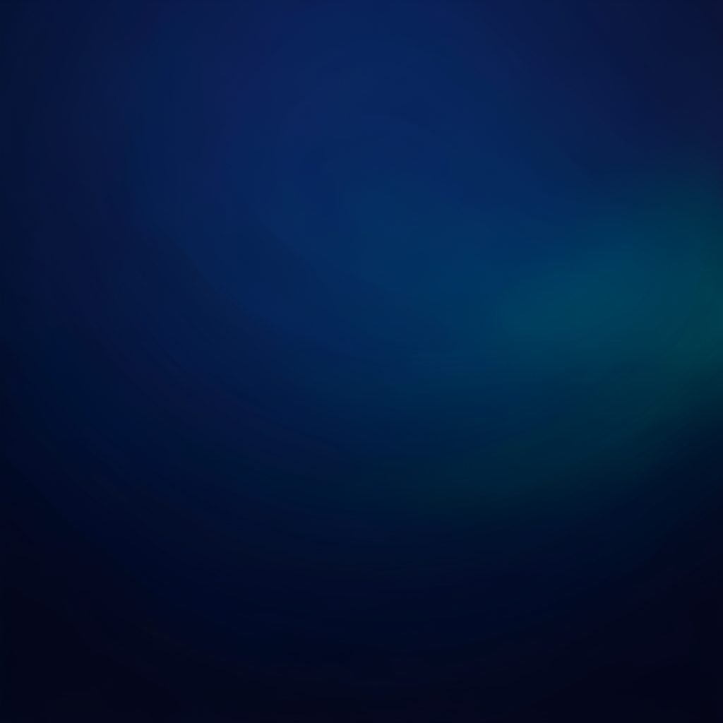 Deep navy blue gradient with subtle teal highlights, smooth and serene